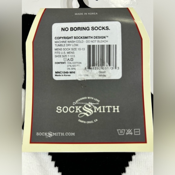 NWT Bundle of 2 pairs of Socks ( SockSmith and Key Essentials)  Size 10-13 - Picture 7 of 9